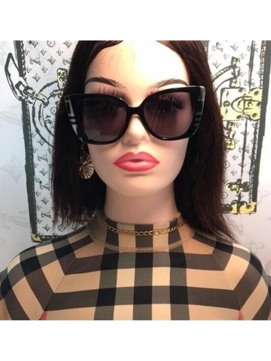 Burberry Meryl Polarized Dark Grey Butterfly Ladies Sunglasses BE4393F 405181 main image 4